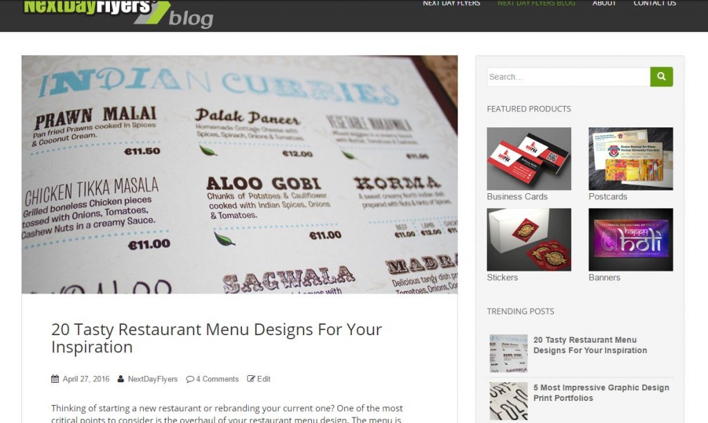 NextDayFlyers blog SEO-friendly theme seo5