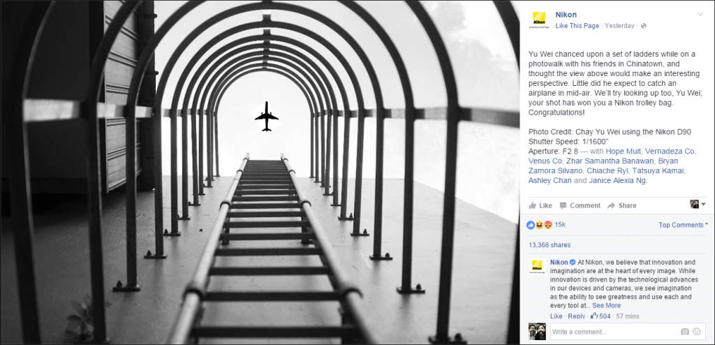 Nikon singapore social media contest