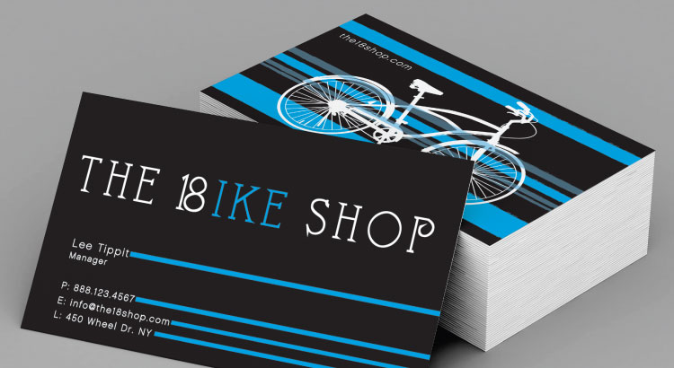 High contrast colors on business cards are usually legible. Business card with high contrast.