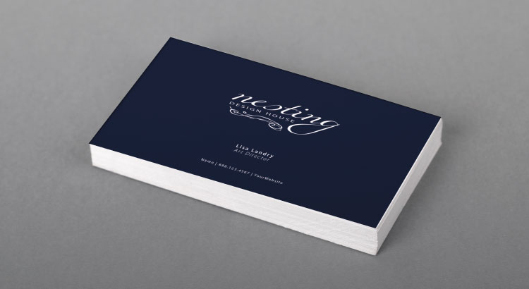 Avoid small font size text in your business cards Business card with small font size