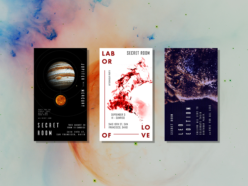 flyer designs by Grace Ho