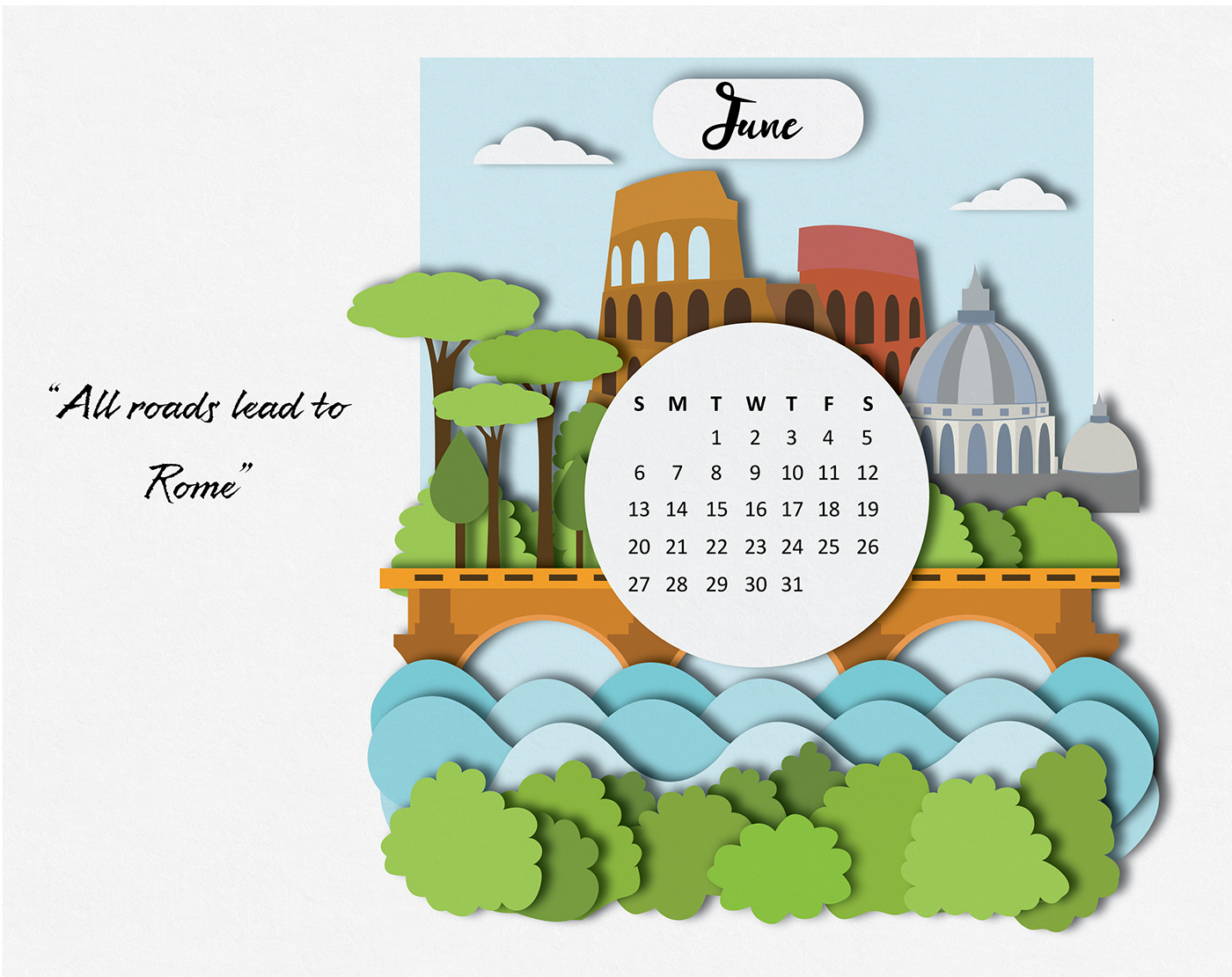 Travel Calendar 2018 by Helena Metsko