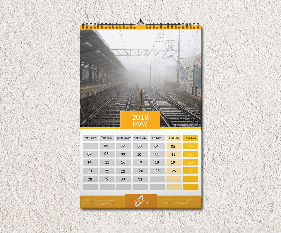 Wall Calendar 2018 by Abu Sayed