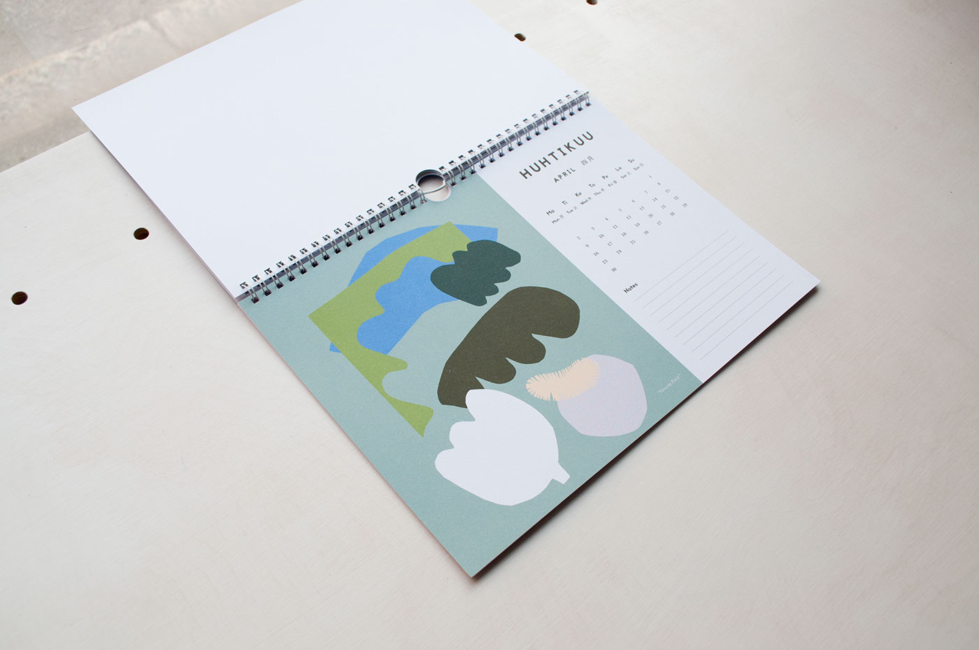 Illustrated calendar 2018 by Camille Romano