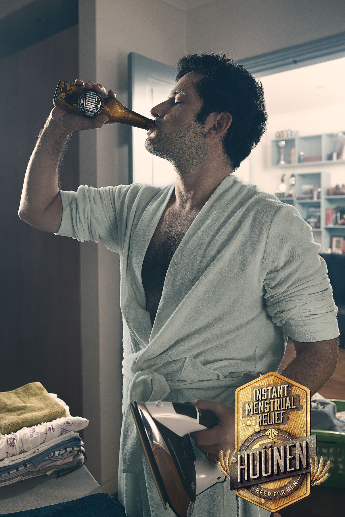 Huunen beer presents a sexist ad huunen beer instant menstrual relief