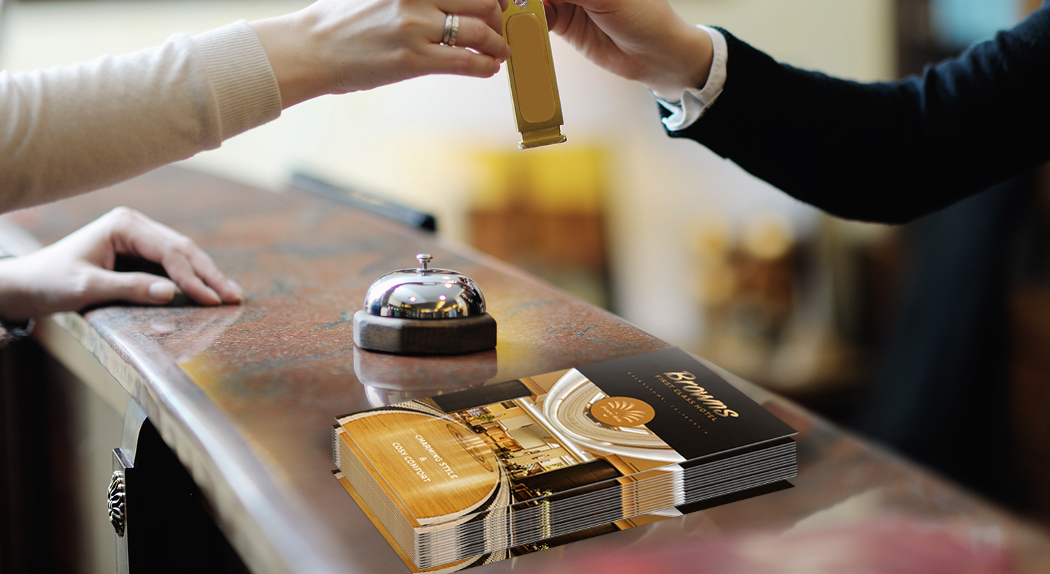 Place flyers on your checkout counters and reception areas. hang flyers in checkout counters