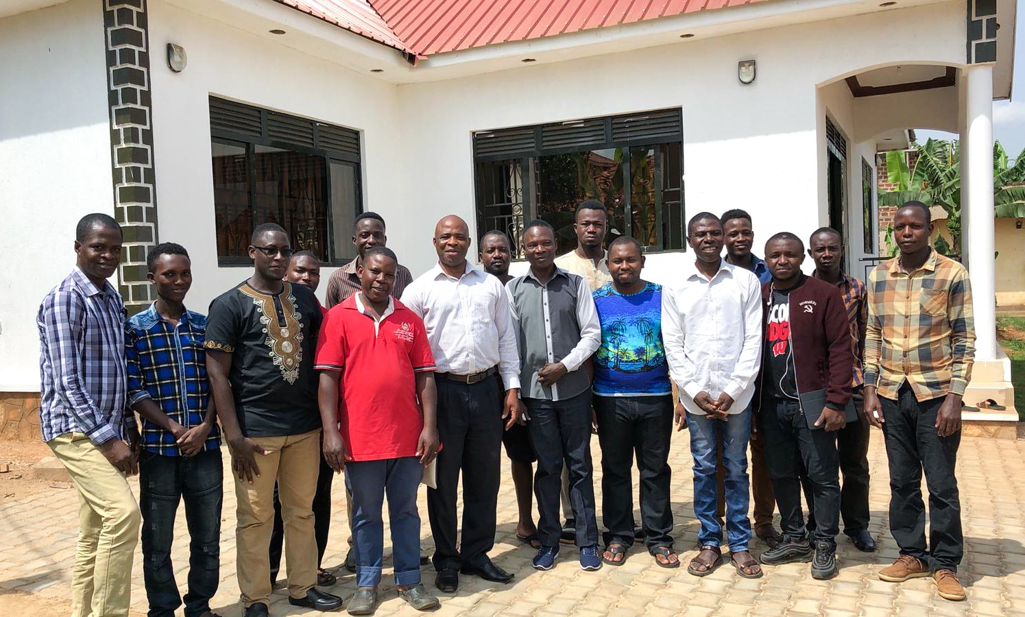 Recording team in Uganda.