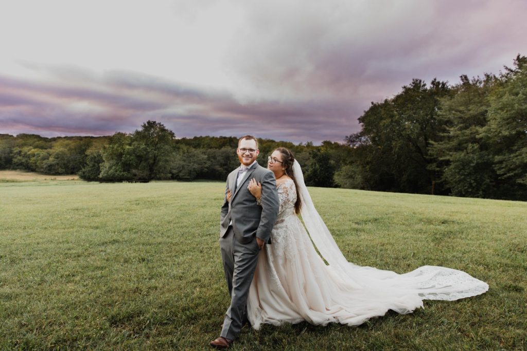 Newlyweds and Scenic View at Crawford Farm