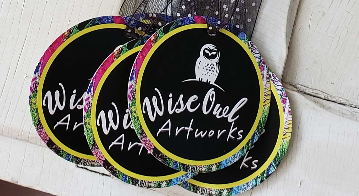 Wise Owl Artworks Die-Cut Hang Tags Printed by NextDayFlyers