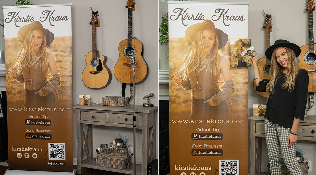 Kirstie Kraus custom pull up banner