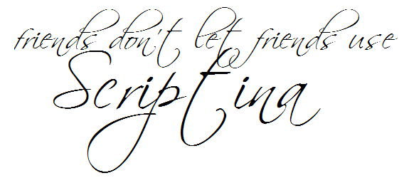 scriptina font