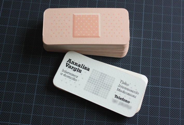 band aid business card design