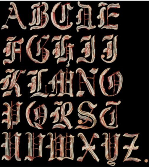 font made from bacon