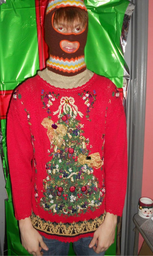 ugly holiday sweater party