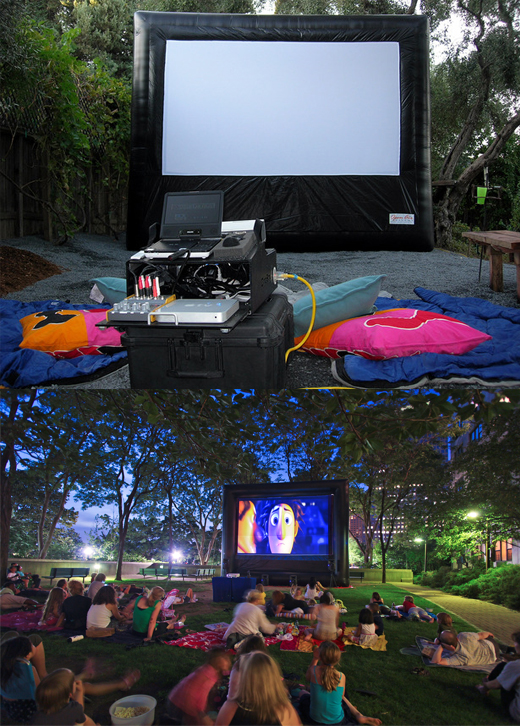 outdoor movie screen