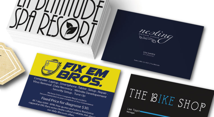 Business card design mistakes compilation