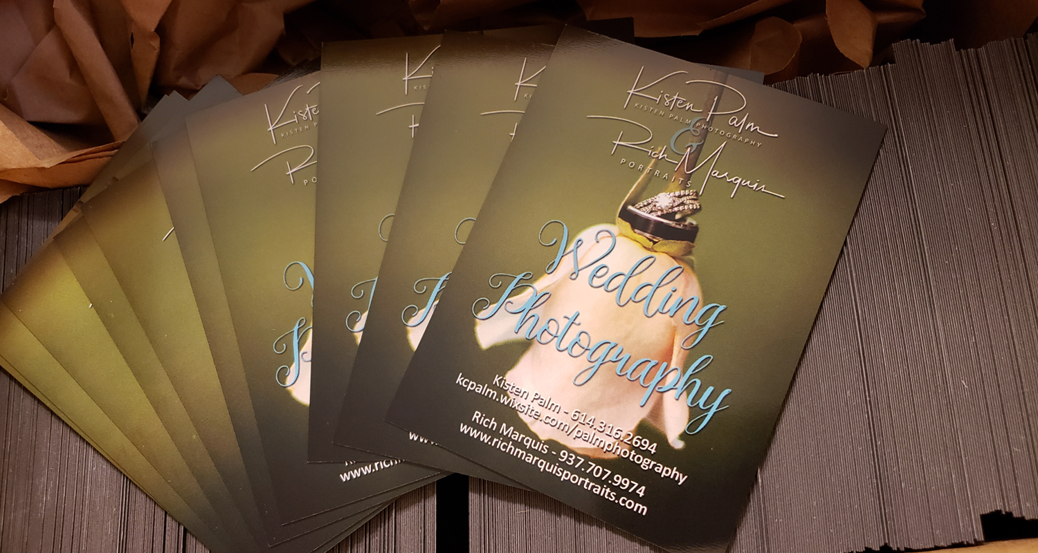 Rich Marquis Portraits wedding photography business cards