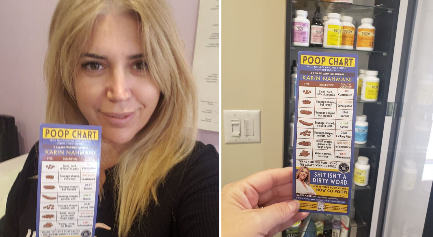 karin nahmani custom bookmarks poop chart